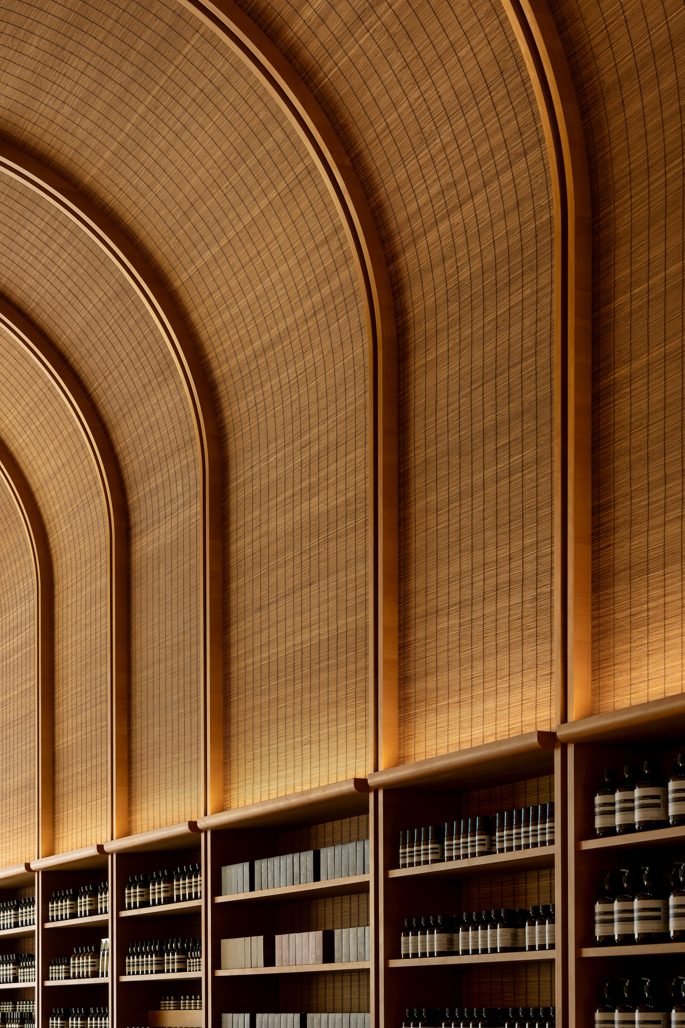 竹簾天花板細節